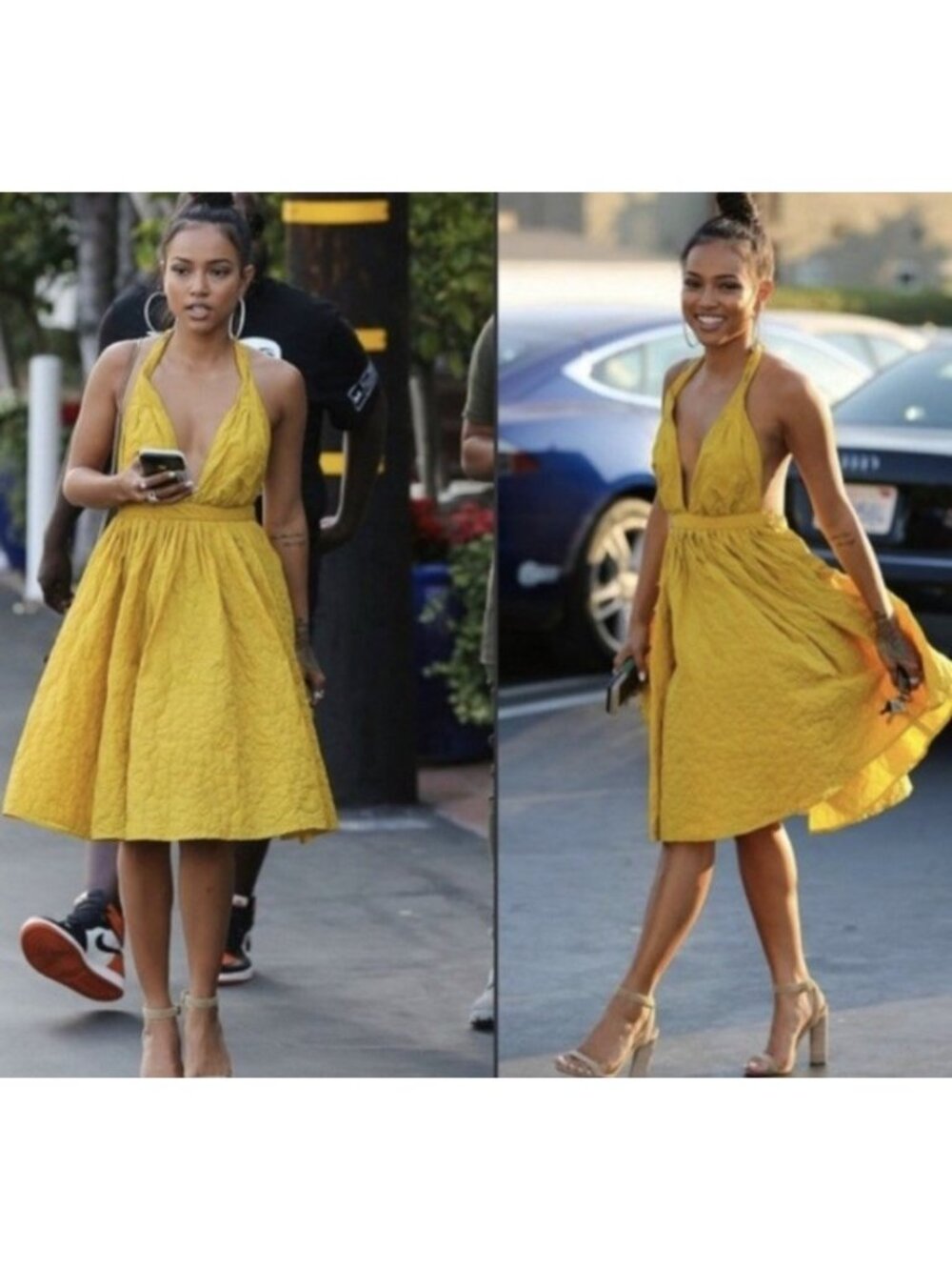 Jean Paul Gaultier X Target Yellow Halter Dress Original Size S.      J